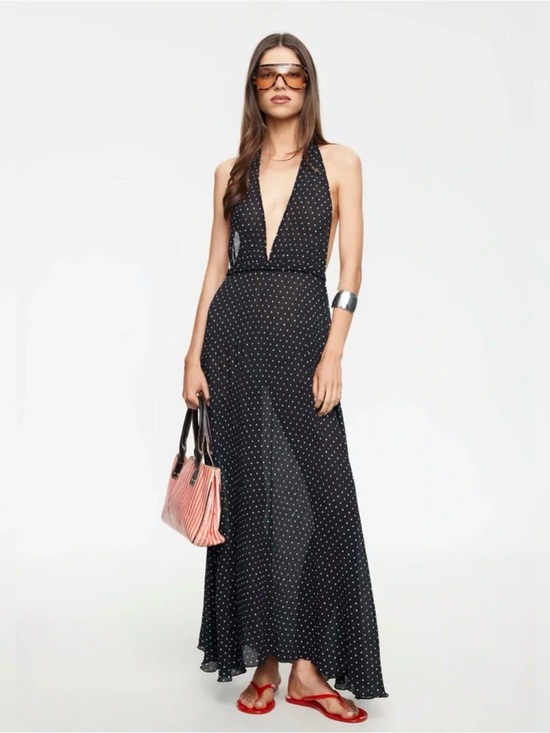 Lioness Dresses & Skirts - Lioness District Maxi Dress | Onyx Polka